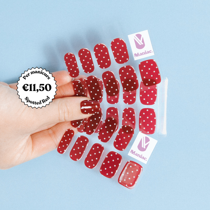 Spotted Red - Maniac gel nail stickers