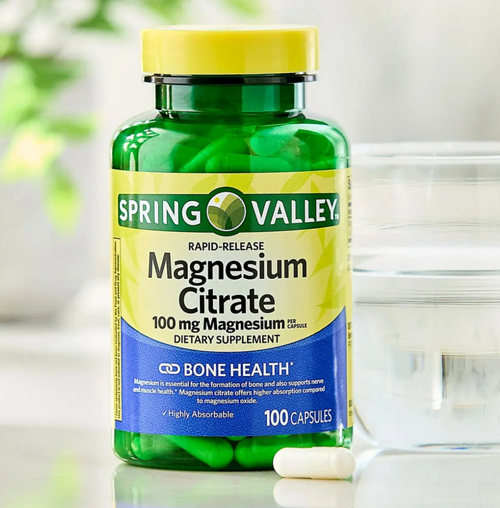 Spring Valley Citrato De Magnesio 100cap