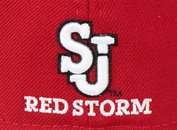 ST. JOHNS REDSTORM (RED) NEW ERA 59FIFTY FITTED (AIR JORDAN 5 RETRO RAGING BULL))