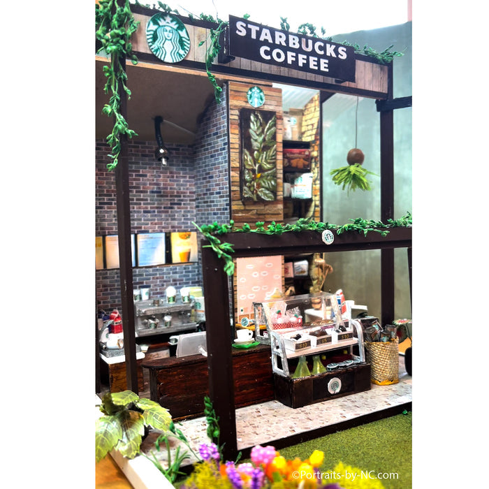 starbucks coffe minature diorama