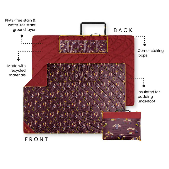 Rumpl Stash Mat - Cherry Desert Cheers Stash Mat - Cherry Desert Cheers | Rumpl Blankets For Everywhere Stash Mat