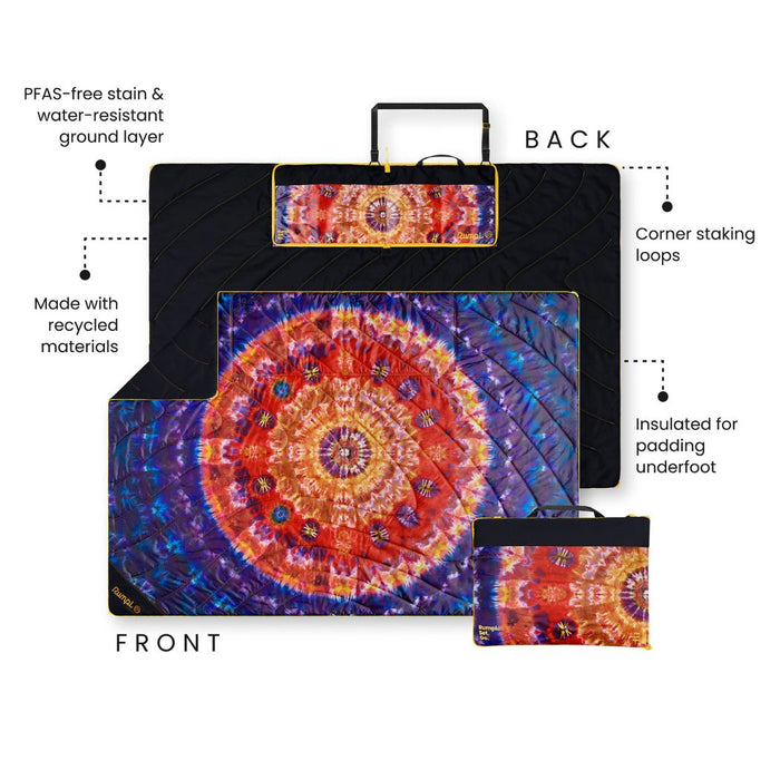 Rumpl Stash Mat - Tapestry Tie Dye Stash Mat - Tapestry Tie Dye | Rumpl Blankets For Everywhere Stash Mat