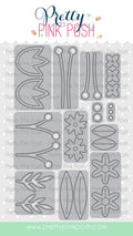 Stitched Spring Flowers Dies