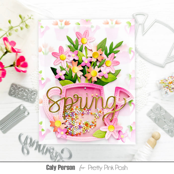 Stitched Spring Flowers Dies