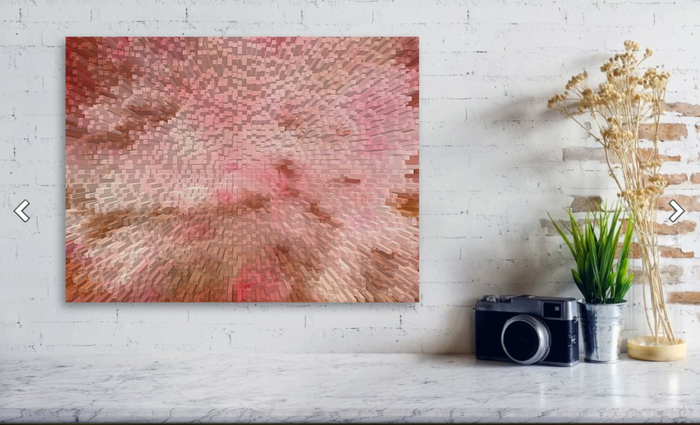 Stretched Canvas Print - Transcendental - Abstract Print over desk