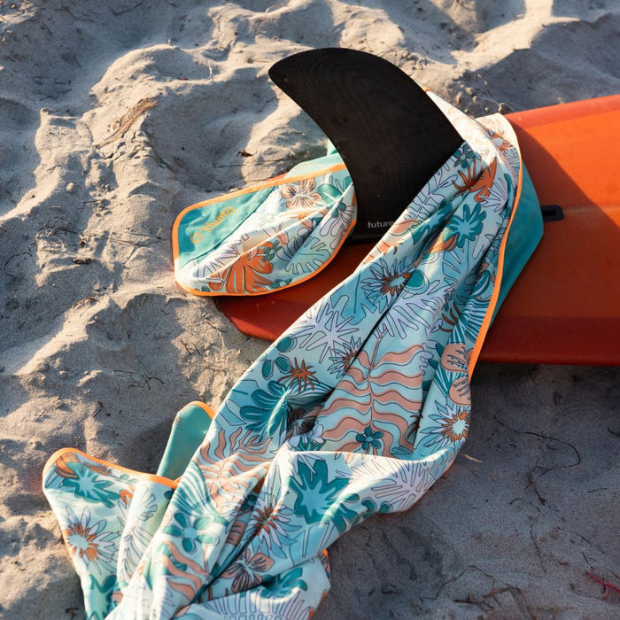 Rumpl Tech Towel - Aqua Tropics Tech Towel - Aqua Tropics | Rumpl Blankets For Everywhere Tech Towel