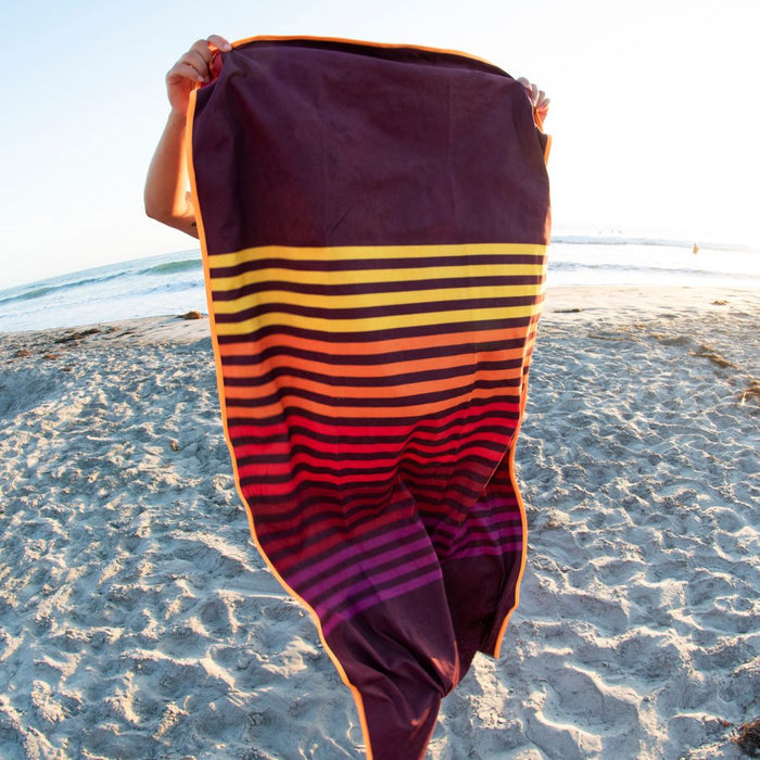 Rumpl Tech Towel - Sunset Mini Stripes Tech Towel - Sunset Mini Stripes | Rumpl Blankets For Everywhere Tech Towel