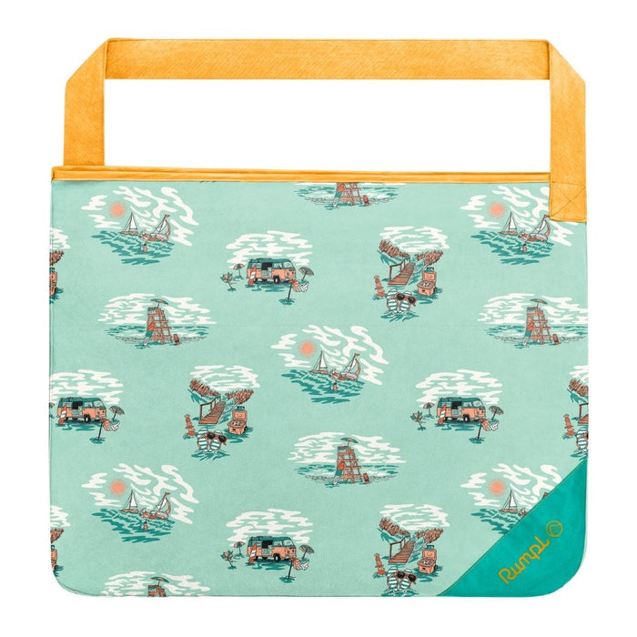 Rumpl Tech Towel Tote Double - Aqua Outer Banks Tech Towel Tote Double - Aqua Outer Banks | Rumpl Blankets For Everywhere Tech Towel