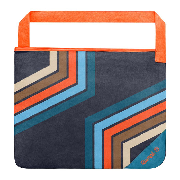 Rumpl Tech Towel Tote Double - Midnight Retro Stripes Tech Towel Tote Double - Midnight Retro Stripes | Rumpl Blankets For Everywhere Tech Towel