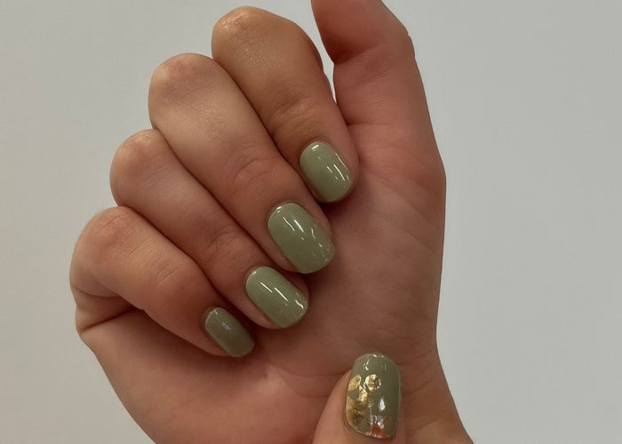 The Party Issue by JAN Maniac Nails gellak stickers Manicure Green gold