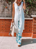 Three Piece Set Of Fashionable Casual Loose Vest Tops Pant And Coat