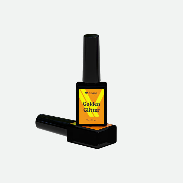 Top Coat - Golden Glitter Obsession - Maniac top coat