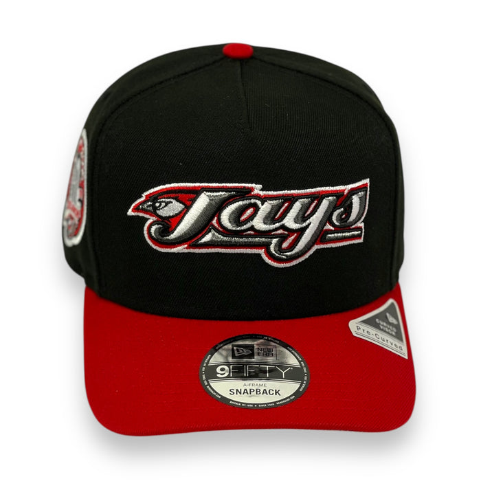 TORONTO BLUE JAYS (BLACK/RED)(30TH ANN) "9FIFTY AFRAME" NEW ERA SNAPBACK