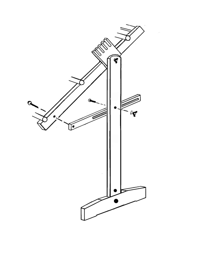 Trestle Stand Hardware for Original Tapestry Loom
