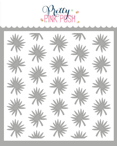 Tropical Leaves Stencil