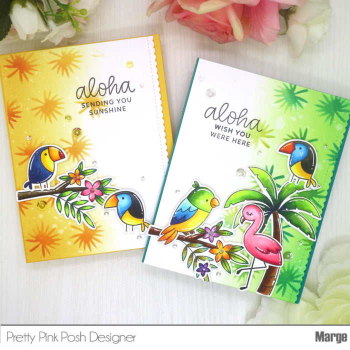 Tropical Leaves Stencil