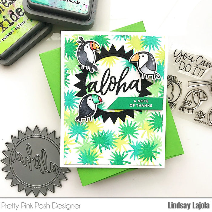 Tropical Leaves Stencil