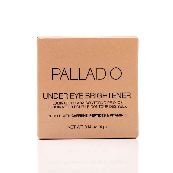 Palladio Under Eye Brightener compact packaging front view Golden Tan
