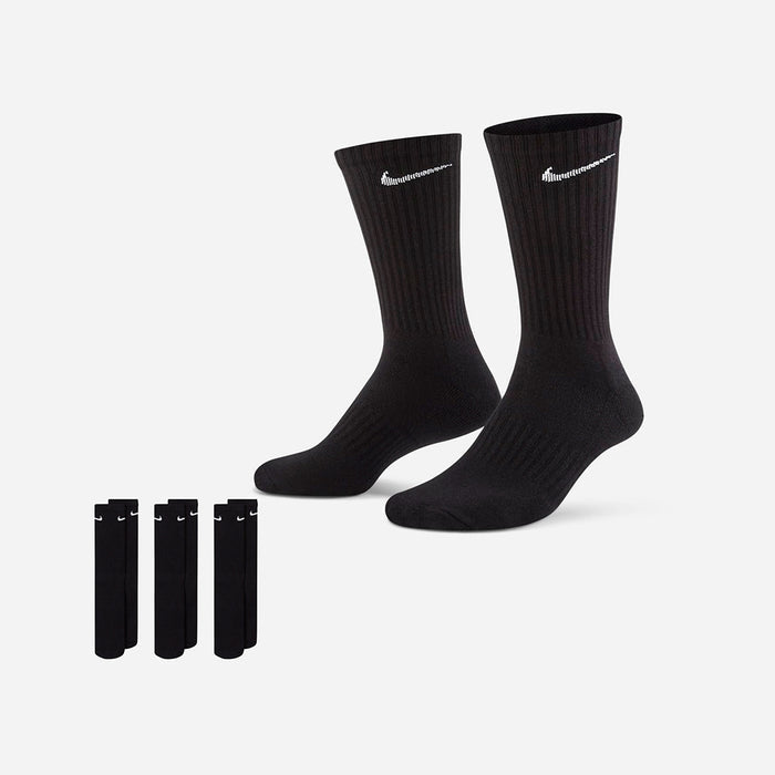 Vớ Thể Thao Nike Everyday Cushioned (3 Đôi) - Đen - Supersports Vietnam