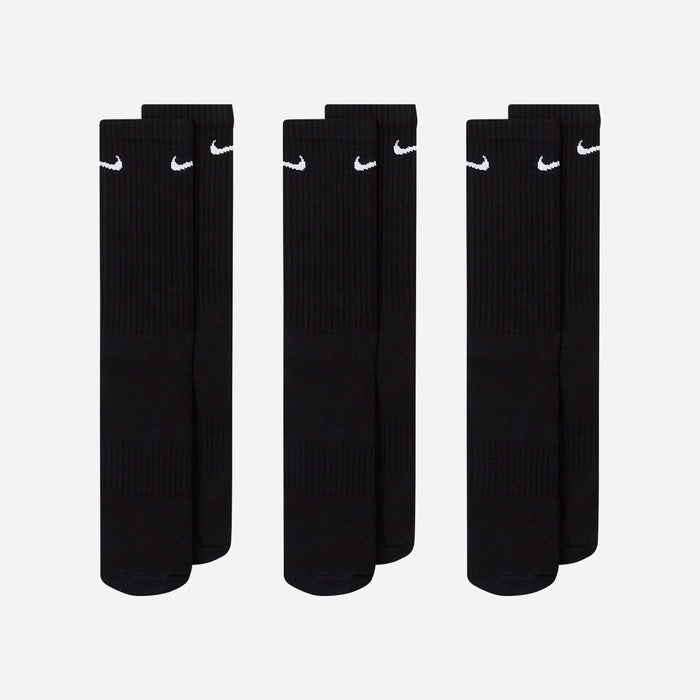 Vớ Thể Thao Nike Everyday Cushioned (3 Đôi) - Đen - Supersports Vietnam