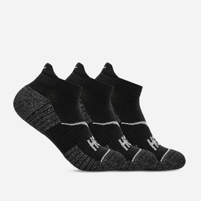 Vớ Thể Thao HOKA No-Show Run (3 Đôi) - Đen - Supersports Vietnam