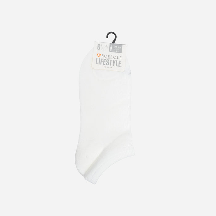 Vớ Thể Thao Nữ Sofsole Classic Vibes (6 Đôi) - Trắng - Supersports Vietnam