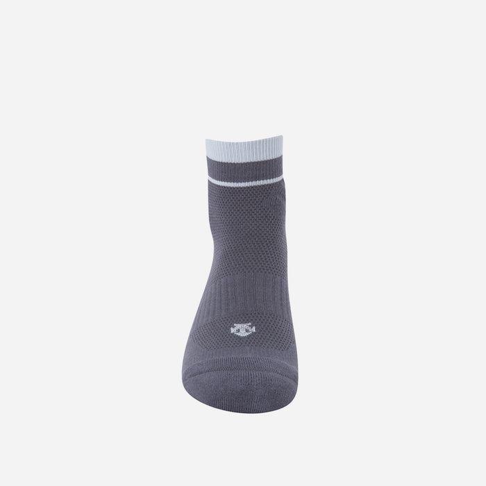 Vớ Thể Thao Nam Descente Semi Pro Logo Point Quarter - Xám - Supersports Vietnam