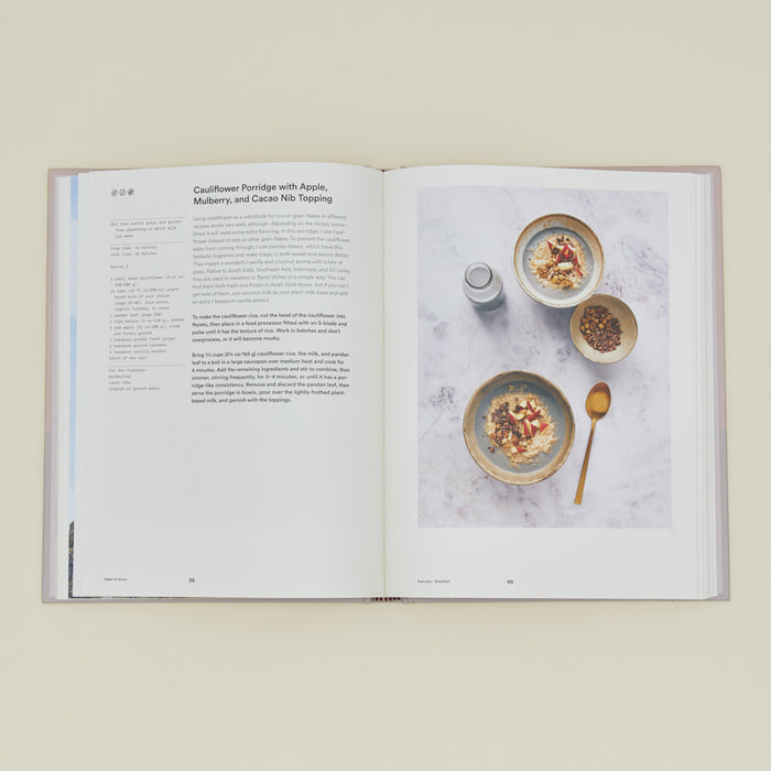 Vegan at Home Cookbook open