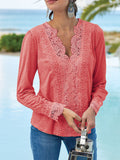 Vintage Elegant V-Neck Romantic Lace Top