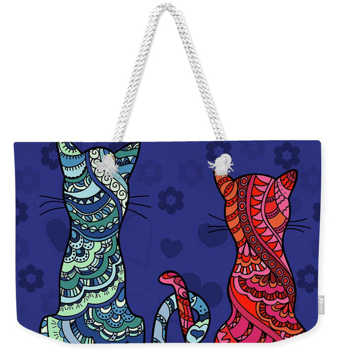Cat Lovers - Weekender Tote Bag - Portraits by NC