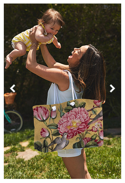 Weekender Tote Bag - Customizable Carryall Tote Bag - Design Exotic Camellias