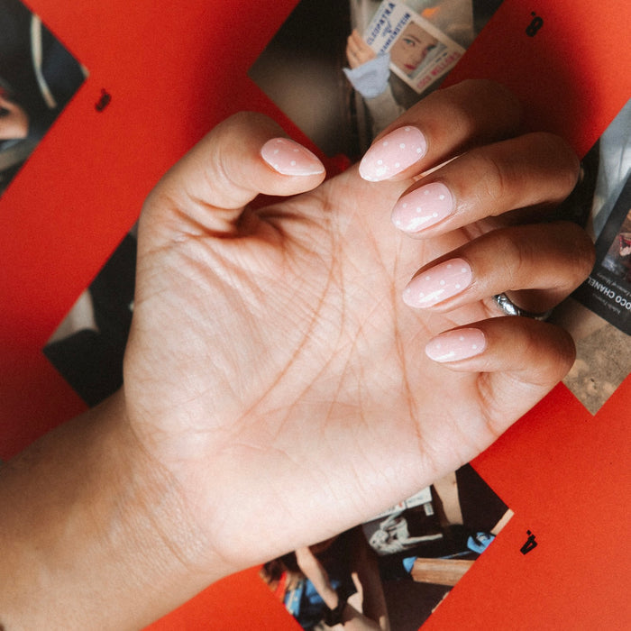 White Sprinkle - Maniac gel nail stickers