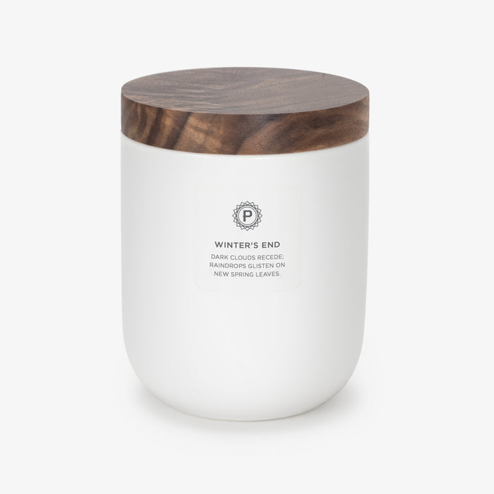 Winter's End Ceramic Candle
