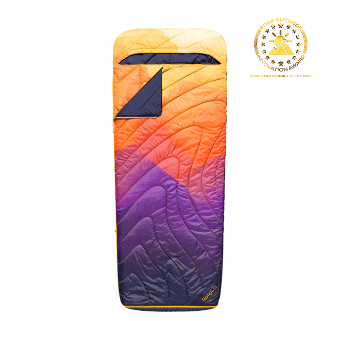 Rumpl Wrap Sack 20° Sleeping Bag - Watercolor Glow The Wrap Sack 20° Sleeping Bag - Baja Fade | Rumpl Wrap Sack
