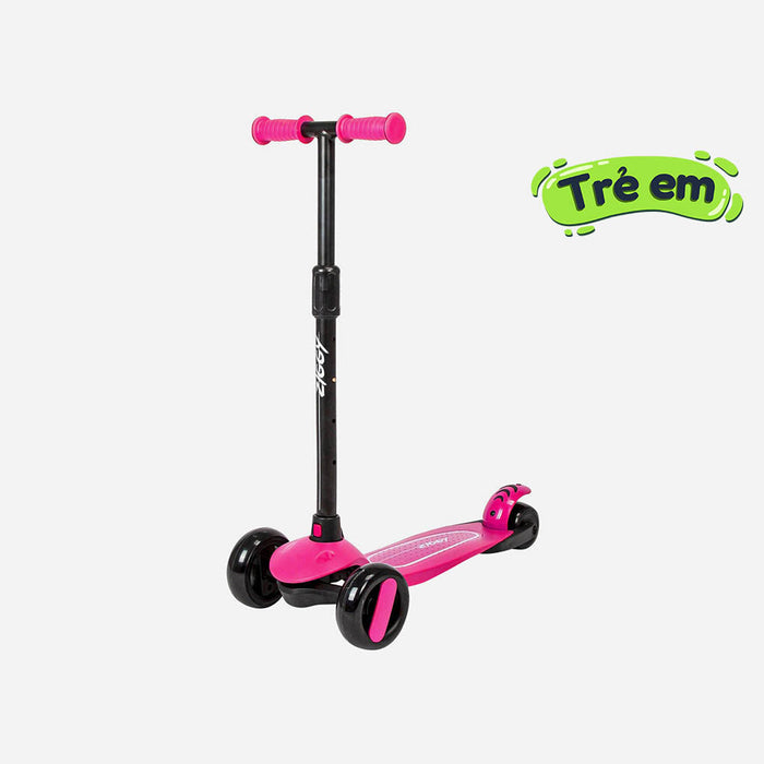 Xe Trượt 3 Bánh Trẻ Em Spartan Ziggy 3-Wheel Tilt Scooter W/Led Light - Pink - Supersports Vietnam