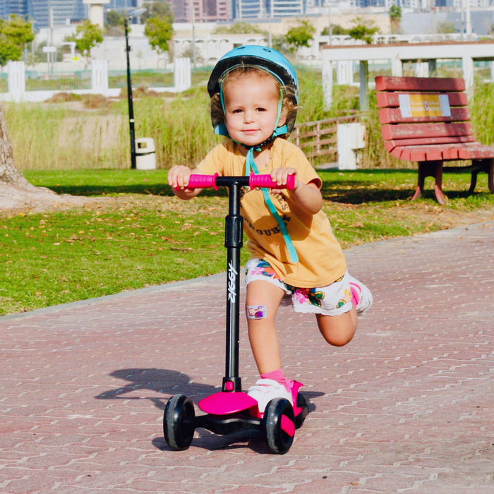 Xe Trượt 3 Bánh Trẻ Em Spartan Ziggy 3-Wheel Tilt Scooter W/Led Light - Pink - Supersports Vietnam